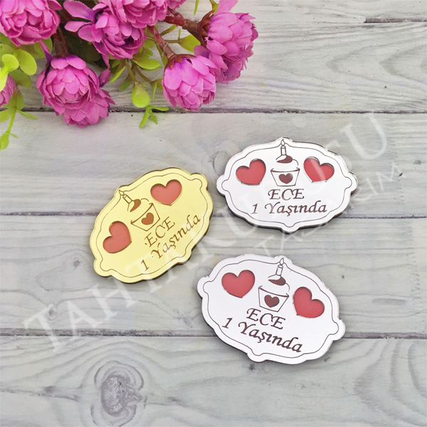 Pleksi ayna lazer kesim Doğumgünü